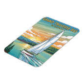 Grand Traverse Bay Michigan Travel Magnet (Linke Seite)