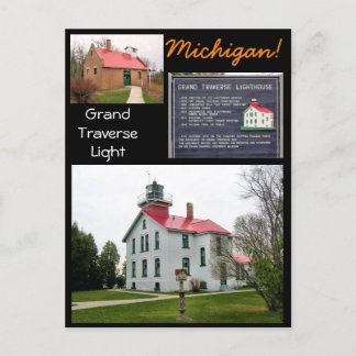 Grand Traverse Light Michigan! Postkarte