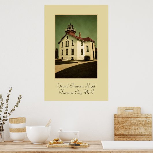 Grand Traverse Light Print Poster (Küche)