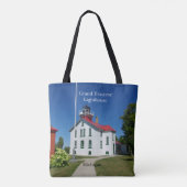 Grand Traverse Lighthouse auf der ganzen Tasche (Rückseite)