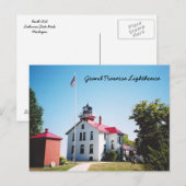 Grand Traverse Lighthouse Postkarte (Vorne/Hinten)