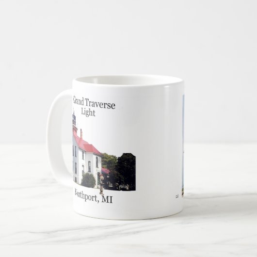 Grand Traverse Lighthouse Tasse (Vorderseite Links)