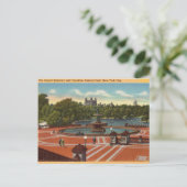 Grand Treway Fotain Central Park NYC, New York Postkarte (Stehend Vorderseite)