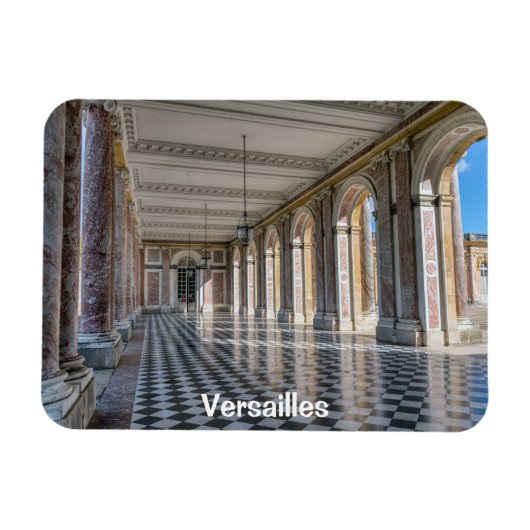 Grand Trianon Peristyle im Schloss Versailles Magnet (Horizontal)