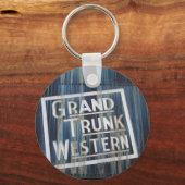 Grand Trunk Western Railroad Steam Engine Schlüsselanhänger (Vorderseite)