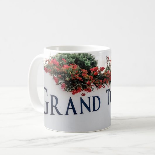 Grand Turk Beach Szene Kaffeetasse (Vorderseite Links)