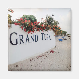 Grand Turk Beach Szene Magnet