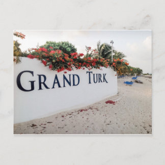 Grand Turk Beach Szene Postkarte