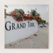 Grand Turk Beach Szene Puzzle (Vertikal)