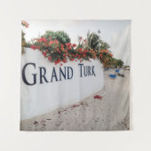Grand Turk Beach Szene Wandteppich (Vorderseite)