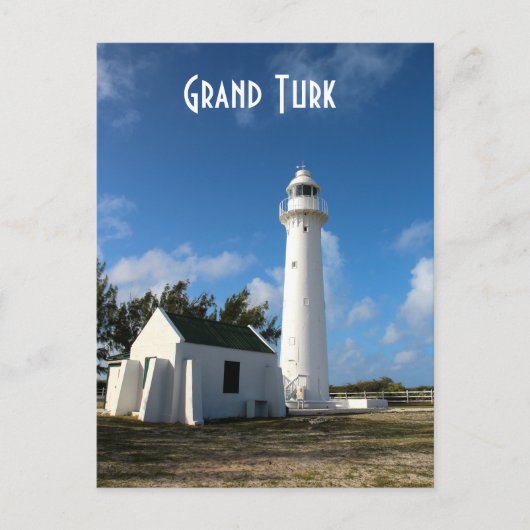 Grand Turk Lighthouse Postkarte (Vorderseite)