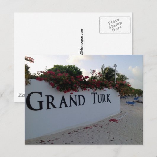 Grand Turk Postkarte (Vorne/Hinten)