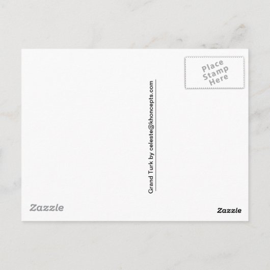Grand Turk Postkarte (Rückseite)