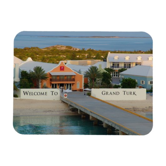 Grand Turk, Turks und Caicos, Hi-def-Fotografie Magnet (Horizontal)
