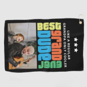 Grand Typ Großvater Foto Golfhandtuch (Horizontal)