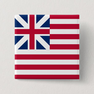 Grand Union, 1. Flagge der USA der Kolonien Button