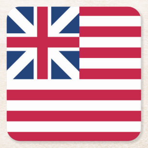Grand Union, 1. USA-Flag der Kolonien Rechteckiger Pappuntersetzer