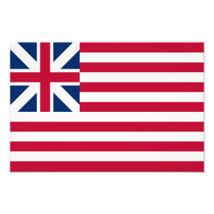 Grand Union, 1. USA-Flagge der Kolonien Fotodruck