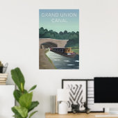 Grand Union Canal Travel Poster (Heimbüro)