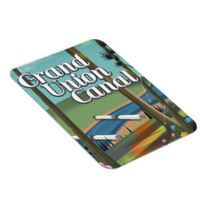 Grand Union Kanal Reiseplakat Magnet