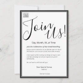 Grand Unveiling Special Event Invitation Einladung