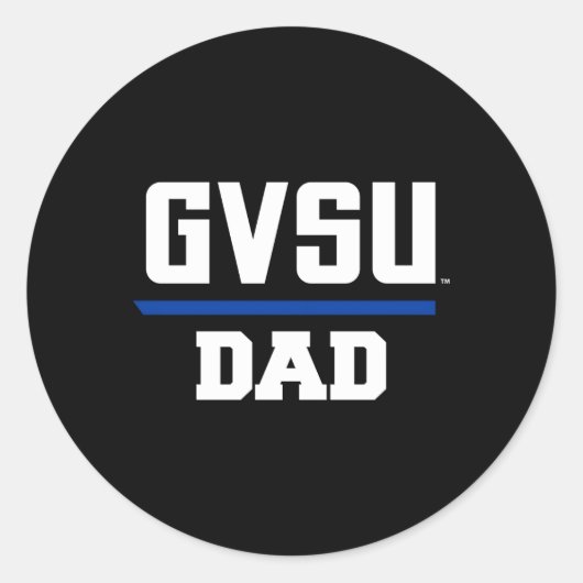 Grand Valley Gvsu Lakers Vater Runder Aufkleber (Vorderseite)