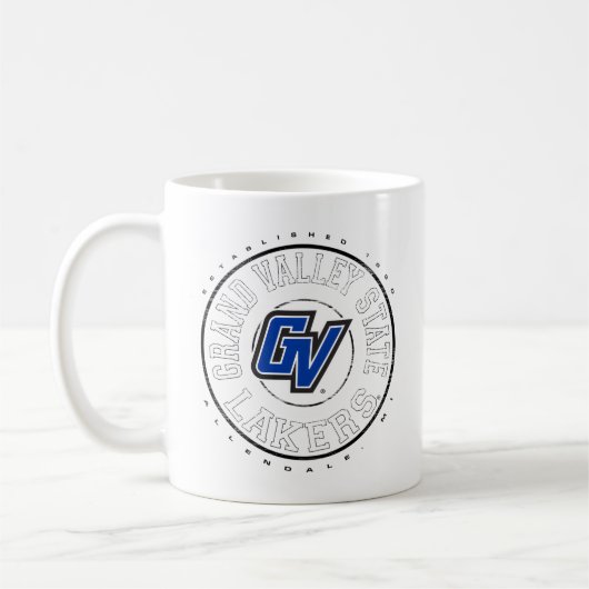 Grand Valley Staat Lakers Showtime Blue Kaffeetasse (Links)