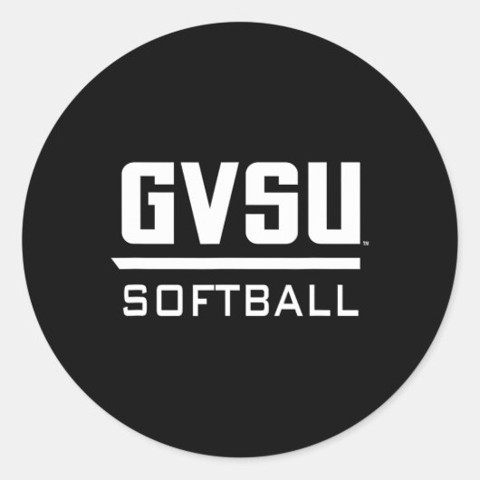 Grand Valley State University Gvsu Softll Apparel  Runder Aufkleber (Vorderseite)