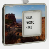 Grand View Point im Canyonlands National Park Rahmen-Ornament Silber (Rechts)