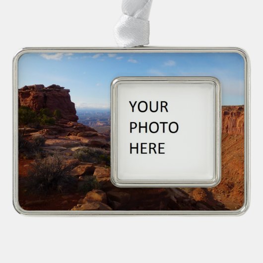 Grand View Point im Canyonlands National Park Rahmen-Ornament Silber (Vorderseite)