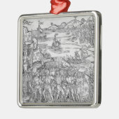 Grand Voyage de Hierusalem' Silbernes Ornament (Links)