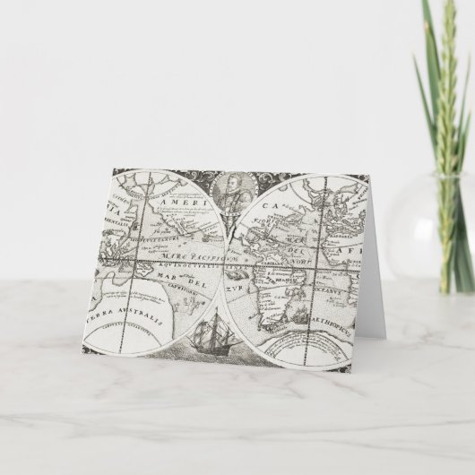 Grand Voyages Alte Antike Allgemeine Karte Welt (Vorderseite)