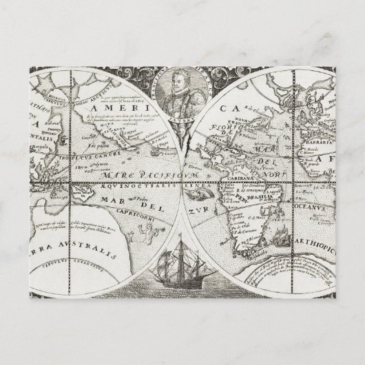 Grand Voyages Alte Antike Allgemeine Karte Welt (Vorderseite)