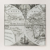 Grand Voyages Alte Antike Allgemeine Karte Welt Puzzle (Vertikal)