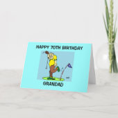 GRANDAD 70. BIRTHDAY CARD KARTE (Vorderseite)