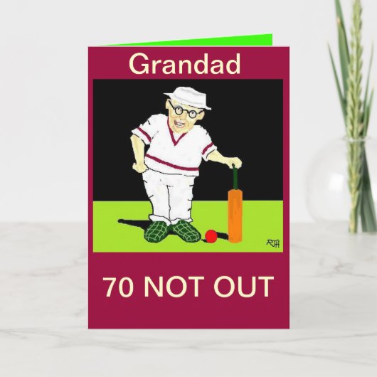GRANDAD 70. BIRTHDAY CARD KARTE (Vorderseite)