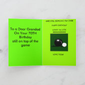 GRANDAD 70. GEBURTSTAG KARTE (Innenseite)