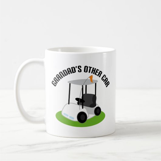 Grandad anderes Auto (Golfmobil) Kaffeetasse (Links)