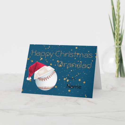 Grandad Baseball Sporturlaub Weihnachten (Vorderseite)