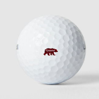 Grandad Bear Buffalo Red Kariert Matching Family Golfball