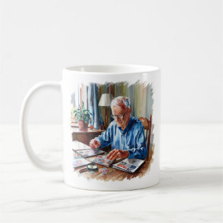 Grandad Briefmarke sammelt Philatelisten Geschenk Kaffeetasse