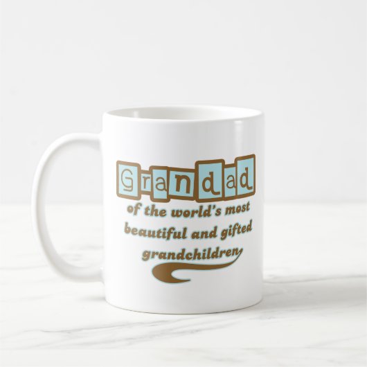 Grandad der begabten Enkelkinder Kaffeetasse (Links)