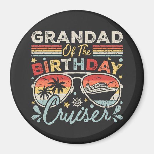 Grandad des Geburtstagskreises Magnet (Vorne)