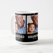 Grandad Established Bold Black 3 Photo Kaffeetasse (Vorderseite Links)