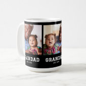 Grandad Established Bold Black 3 Photo Kaffeetasse (Vorderseite Links)