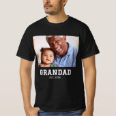 Grandad Established Bold Photo T-Shirt (Vorderseite)