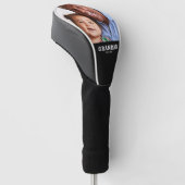 Grandad Established Modern Bold Photo Golf Headcover (angewinkelt)
