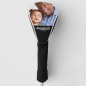 Grandad Established Modern Bold Photo Golf Headcover (Vorderseite)