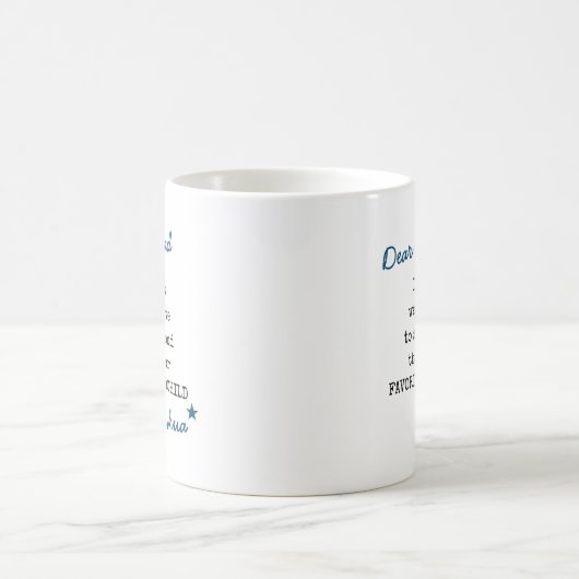 Grandad Favorite Grandchild-Schrift Typografie Kaffeetasse (Mittel)