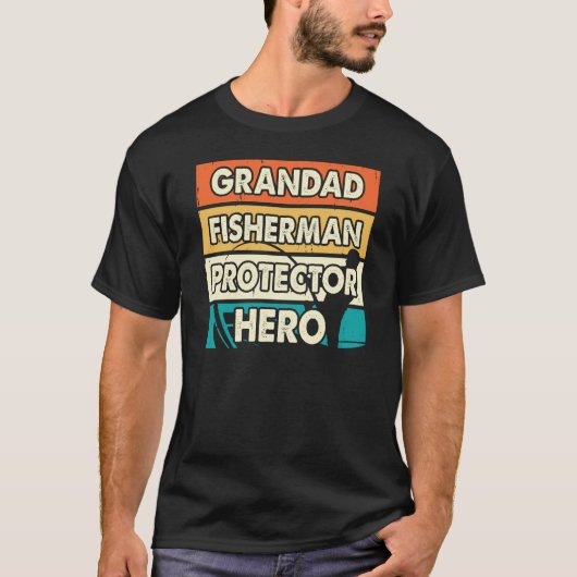 Grandad-Fischer-Protektorin lustig T-Shirt (Vorderseite)